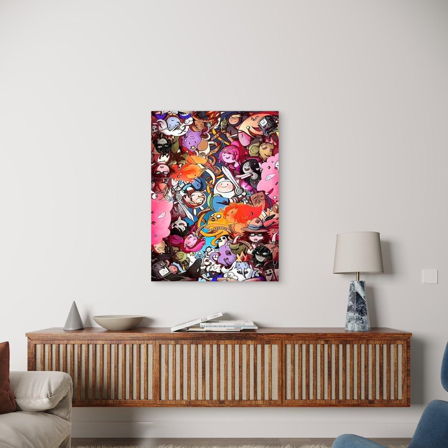 Adventure Time with Finn Metal Print Ready to Hang