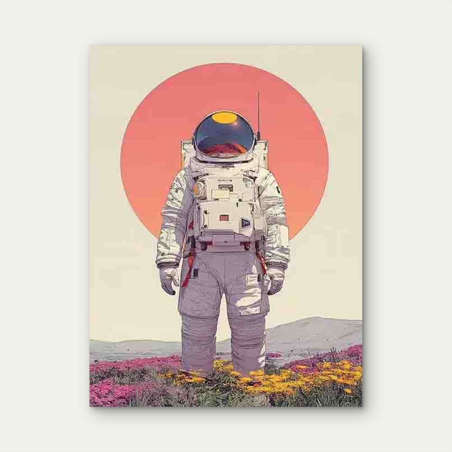 Space Adventure Theme Metal Print Ready to Hang