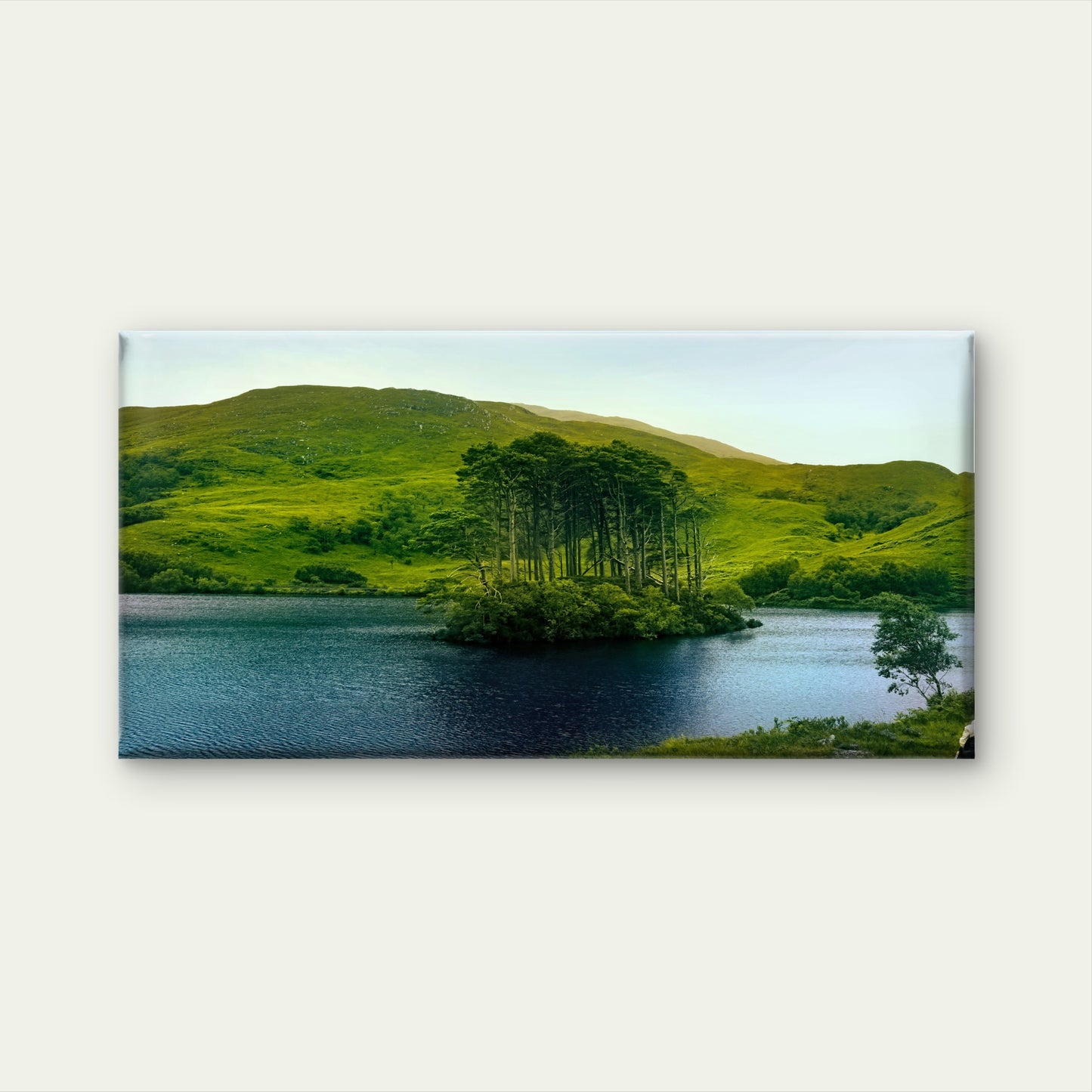 Eilean Na Moine Loch Eilt Wall Art Canvas Office Home Room Framed 120x60cm