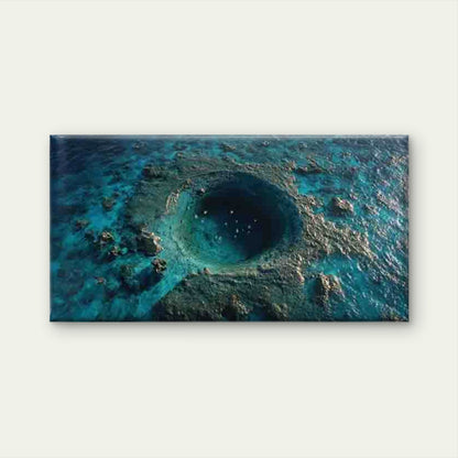 Blue Coral Sea Floor Wall Art Canvas Office Home Room Framed 120x60cm