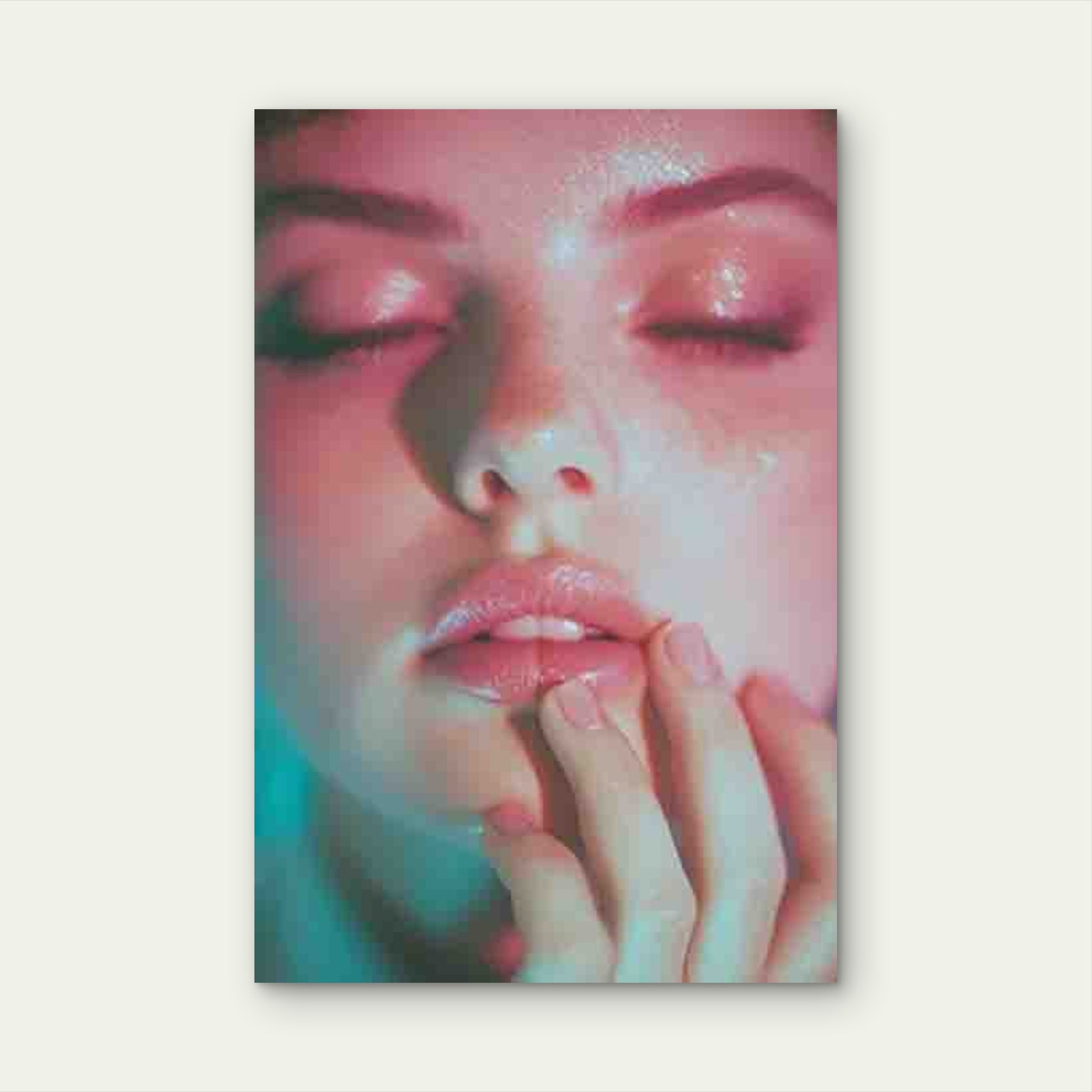Portrait Of A Surreal Woman 60x90cm Metal Print Ready to Hang - Bella Home Decor