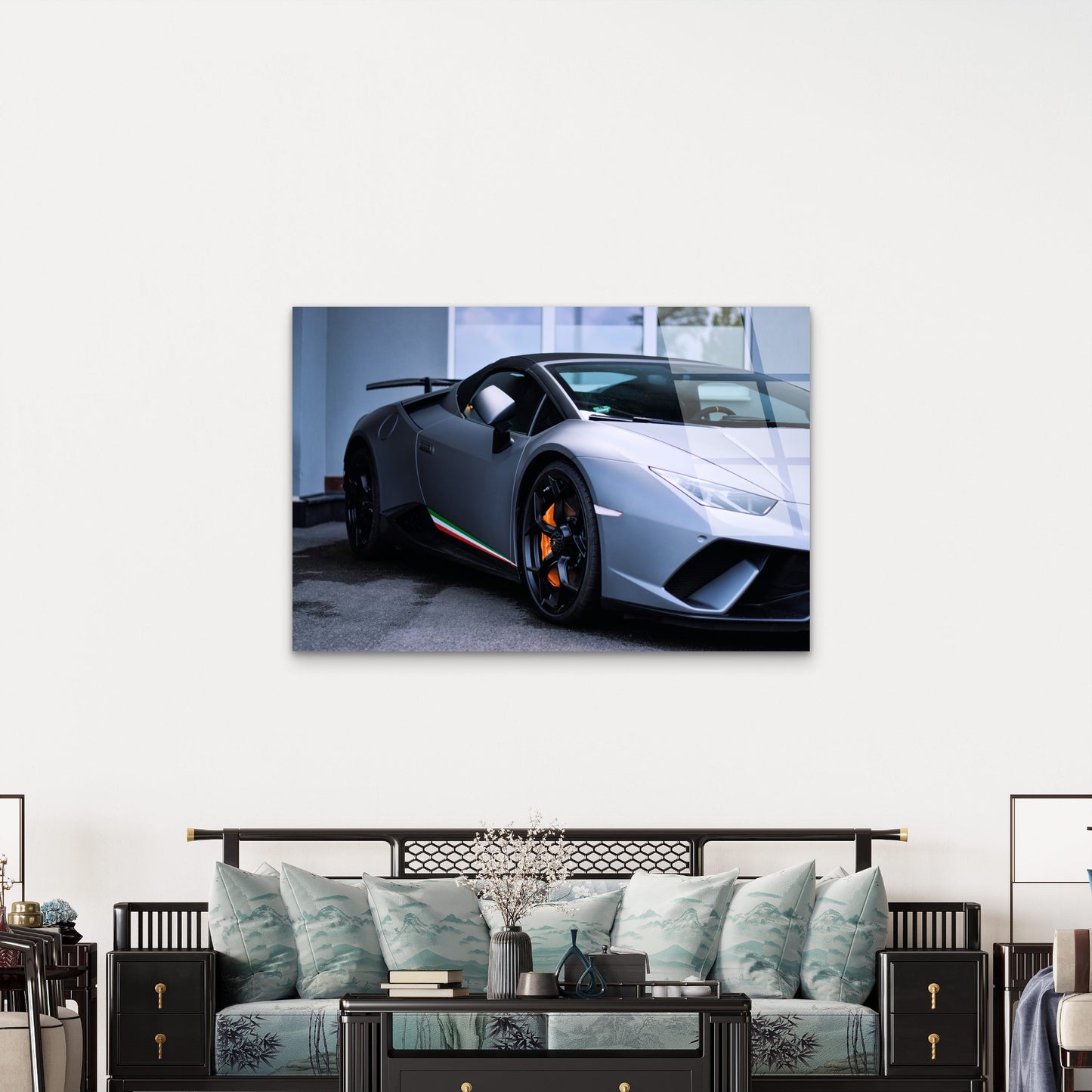 Lamborghini Huracan Supercar Sports Acrylic Glass Printing Wall Art Australian Made Quality