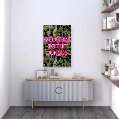 Welcome To The Jungle Metal Print Ready to Hang