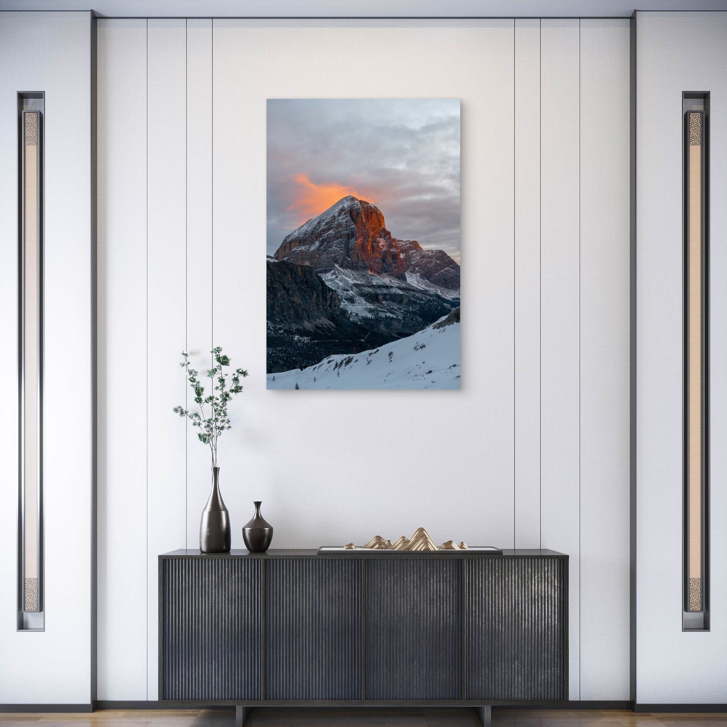 Tofana di Rozes at Sunrise in the Dolomites 60x90cm Metal Print Ready to Hang