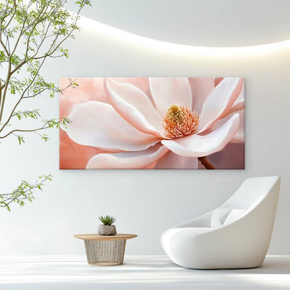 Elegant White Hibiscus Flower Wall Art Canvas Office Home Room Framed 120x60cm