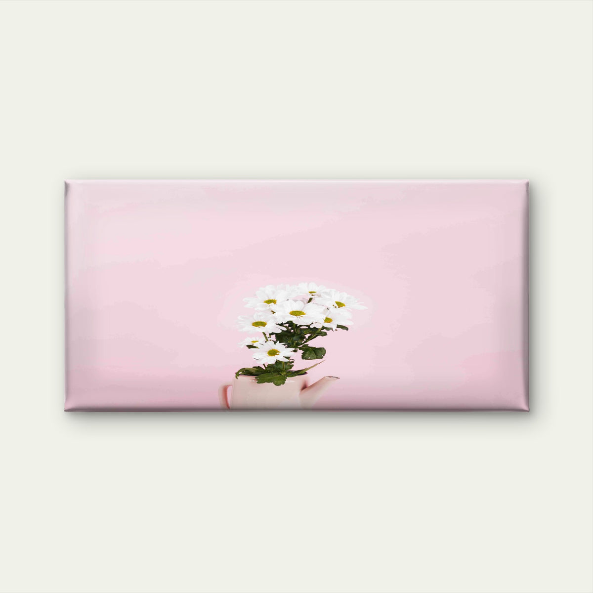 Daisy Flower in Pot Wall Art Canvas Office Home Room Framed 120x60cm