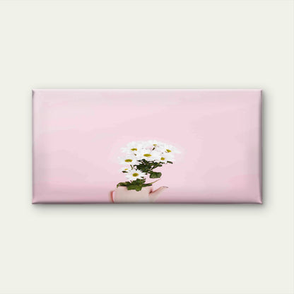 Daisy Flower in Pot Wall Art Canvas Office Home Room Framed 120x60cm