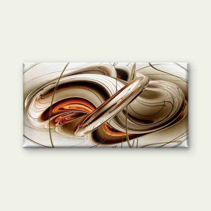 Abstract Swirl Wall Art Canvas Office Home Room Framed 120x60cm - Bella Home Decor