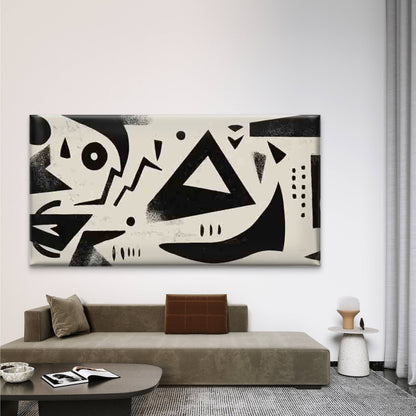Abstract Geometric Shapes Wall Art Canvas Office Home Room Framed 120x60cm