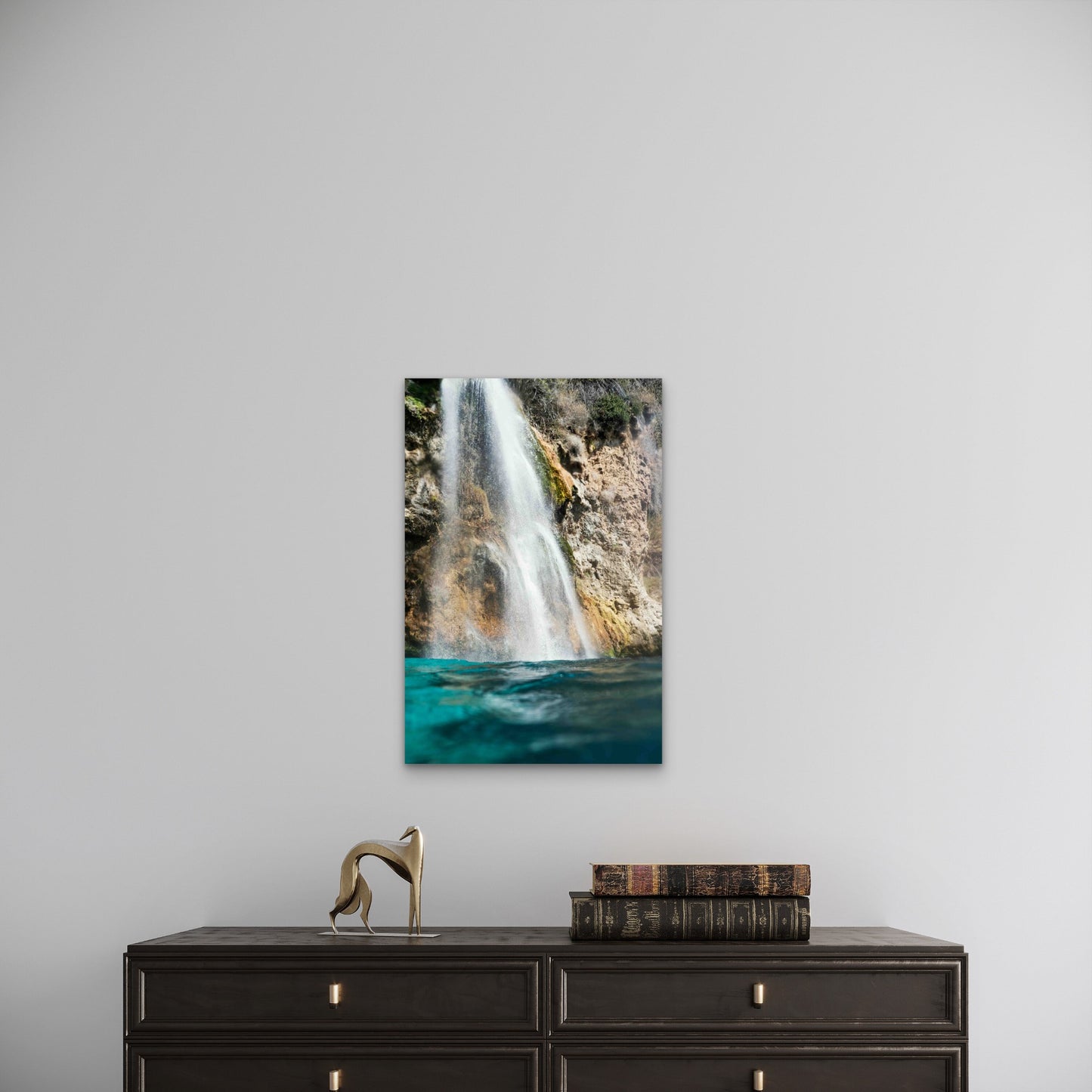 Chorrera de Maro Nerja, Spain 60x90cm Metal Print Ready to Hang