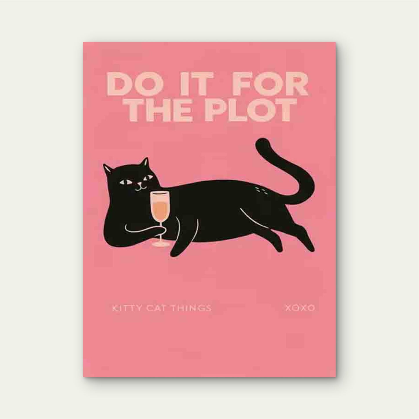 Chic Cat Artwork Modern Retro 60x90cm Metal Print Ready to Hang - Bella Home Decor