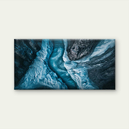 Flowing Through Frozen Veins Wall Art Canvas Office Home Room Framed 120x60cm