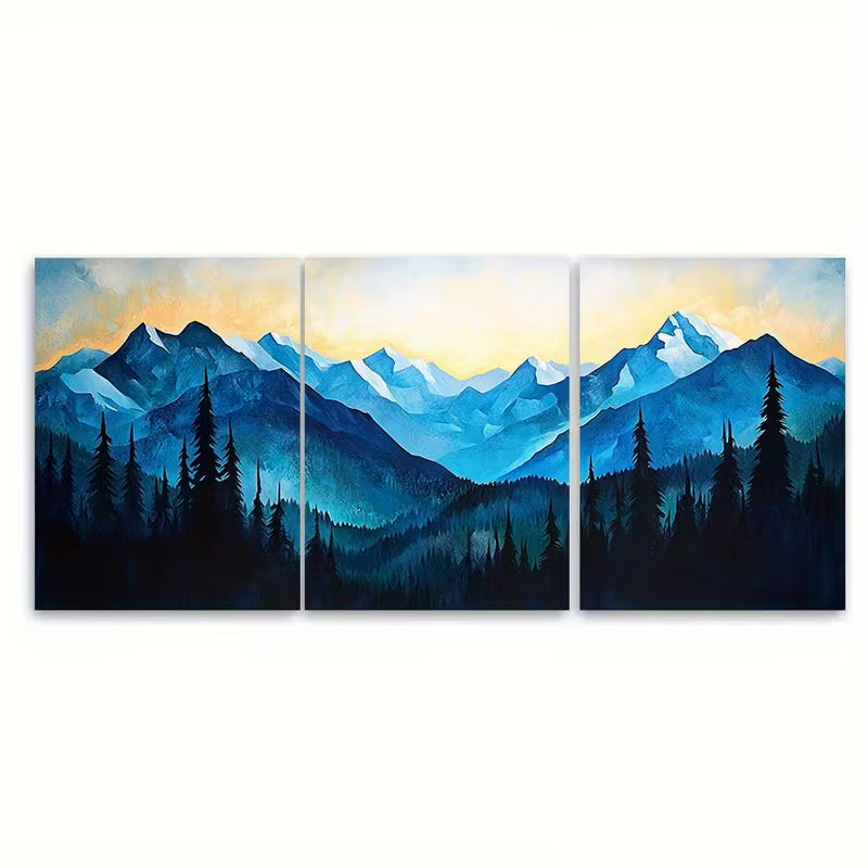 3pcs Rocky Mountain National Park Metal Print Ready to Hang Art