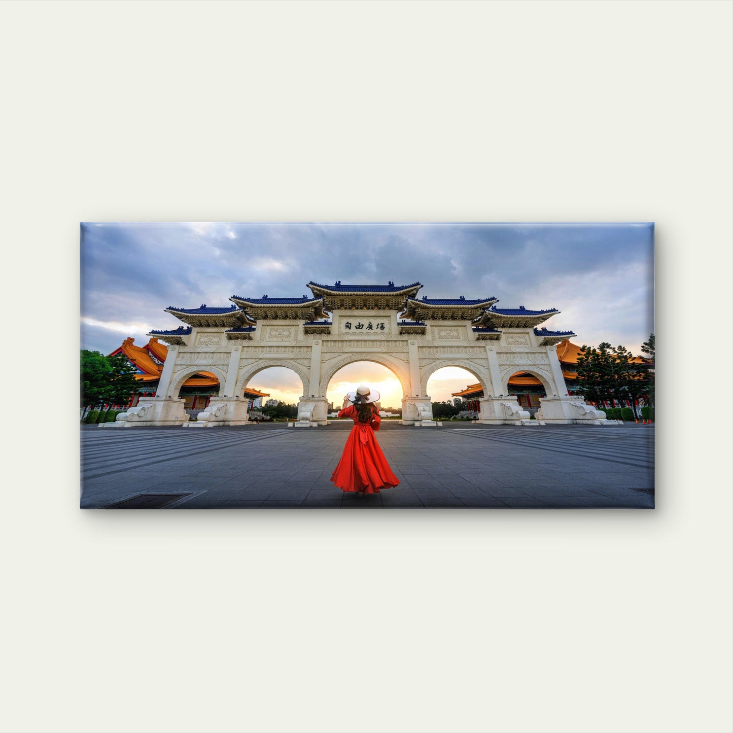 Exploring Taipei in Taiwan Wall Art Canvas Office Home Room Framed 120x60cm