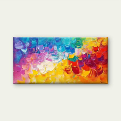 Abstract Multicolor Swirling Wall Art Canvas Office Home Room Framed 120x60cm