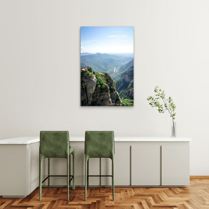 Montserrat Mountain Spain Valley Vista 40x60cm Metal Print Ready to Hang
