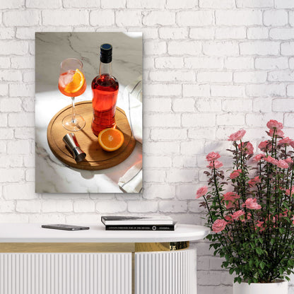Delicious Italian Cocktail 60x90cm Metal Print Ready to Hang