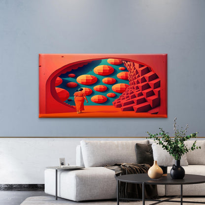 Web With Raindrops Wall Art Canvas Office Home Room Framed 120x60cm - Bella Home Decor