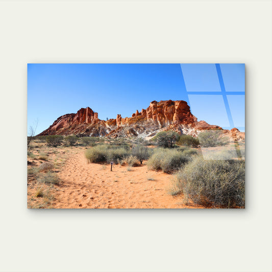 Rainbow Valley Outback Desert Path Acrylic Glass Printing Wall Art Australian Made Quality