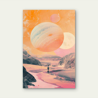Master Flame Space Themed Classic Aesthetic 60x90cm Metal Print Ready to Hang