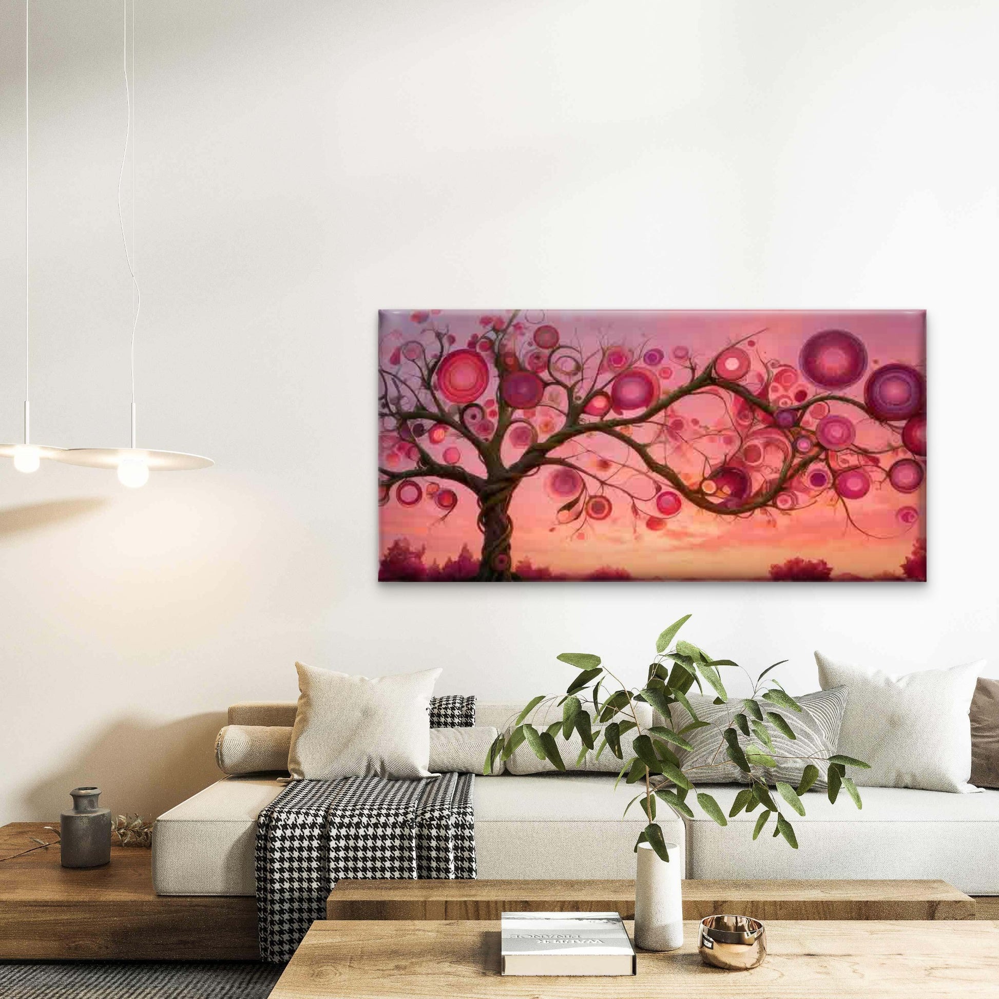 Soft Pink Abstract Fluid Wave Wall Art Canvas Office Home Room Framed 120x60cm - Bella Home Decor