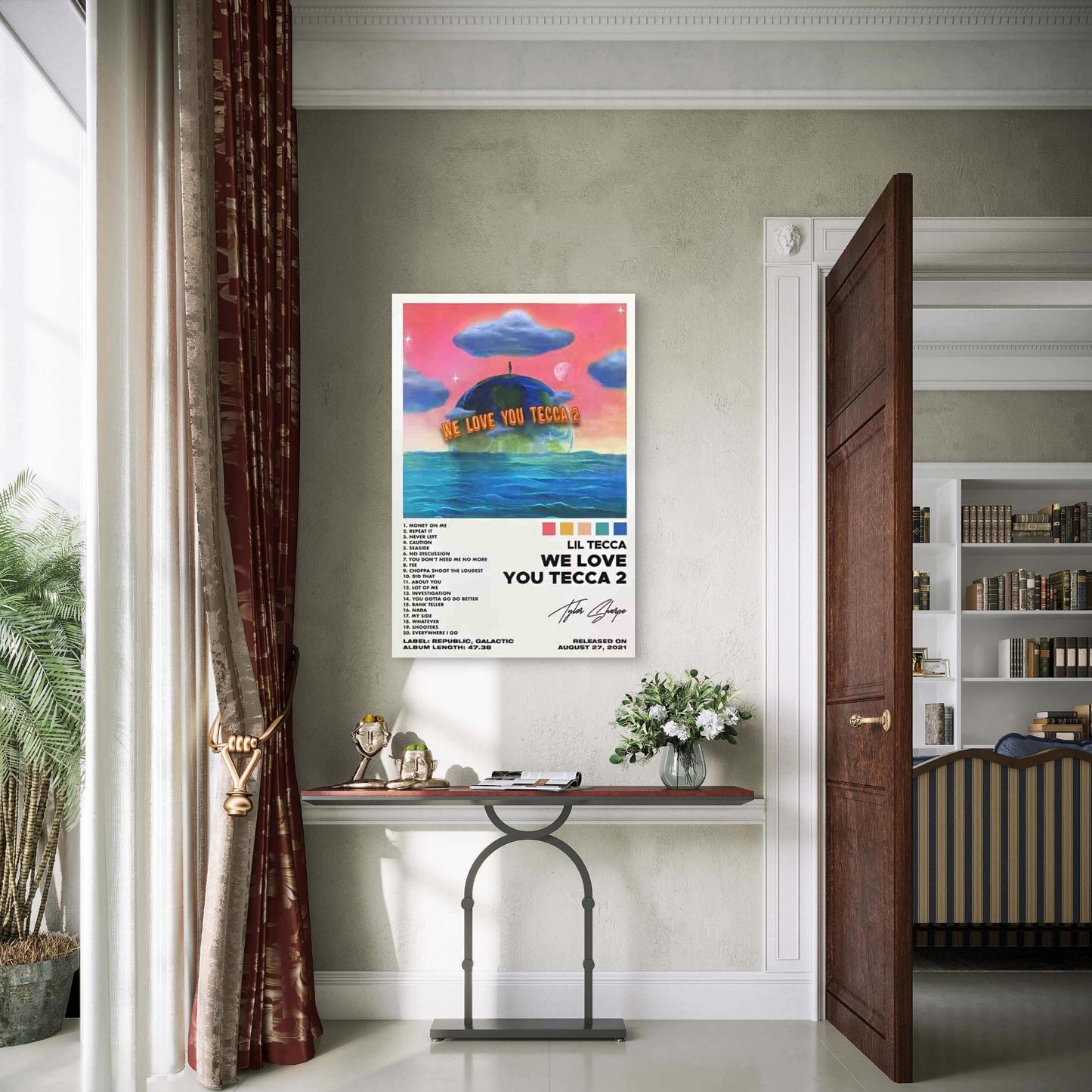 Lil Tecca WE LOVE YOU TECCA Metal Print Ready to Hang - Bella Home Decor