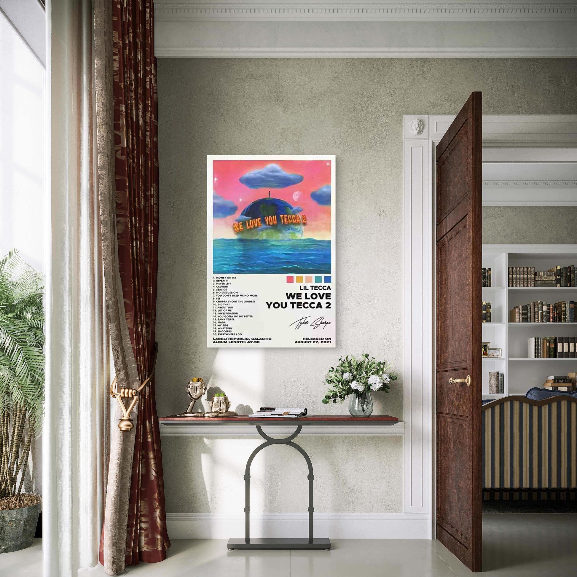 Lil Tecca WE LOVE YOU TECCA Metal Print Ready to Hang - Bella Home Decor