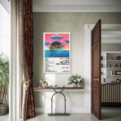 Lil Tecca WE LOVE YOU TECCA Metal Print Ready to Hang - Bella Home Decor