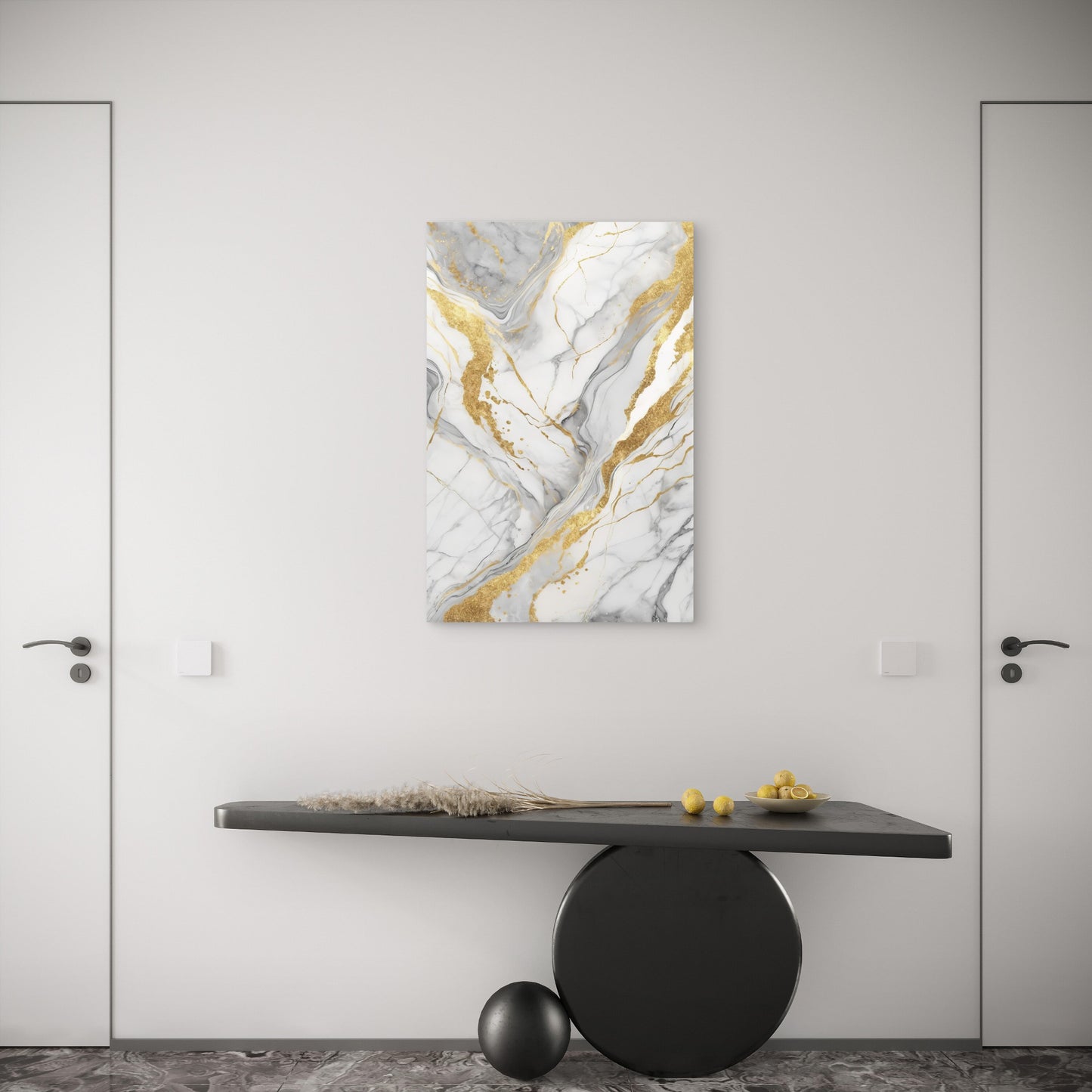 Luxury Quartz Fluid Stone Agate Swirl 40x60cm Metal Print Ready to Hang
