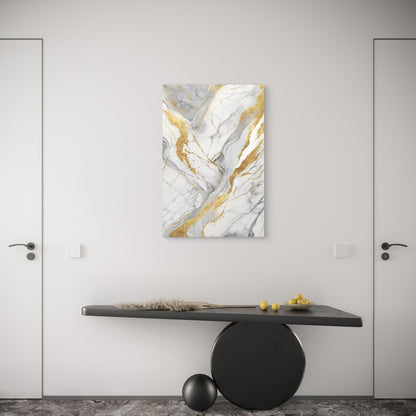 Luxury Quartz Fluid Stone Agate Swirl 40x60cm Metal Print Ready to Hang