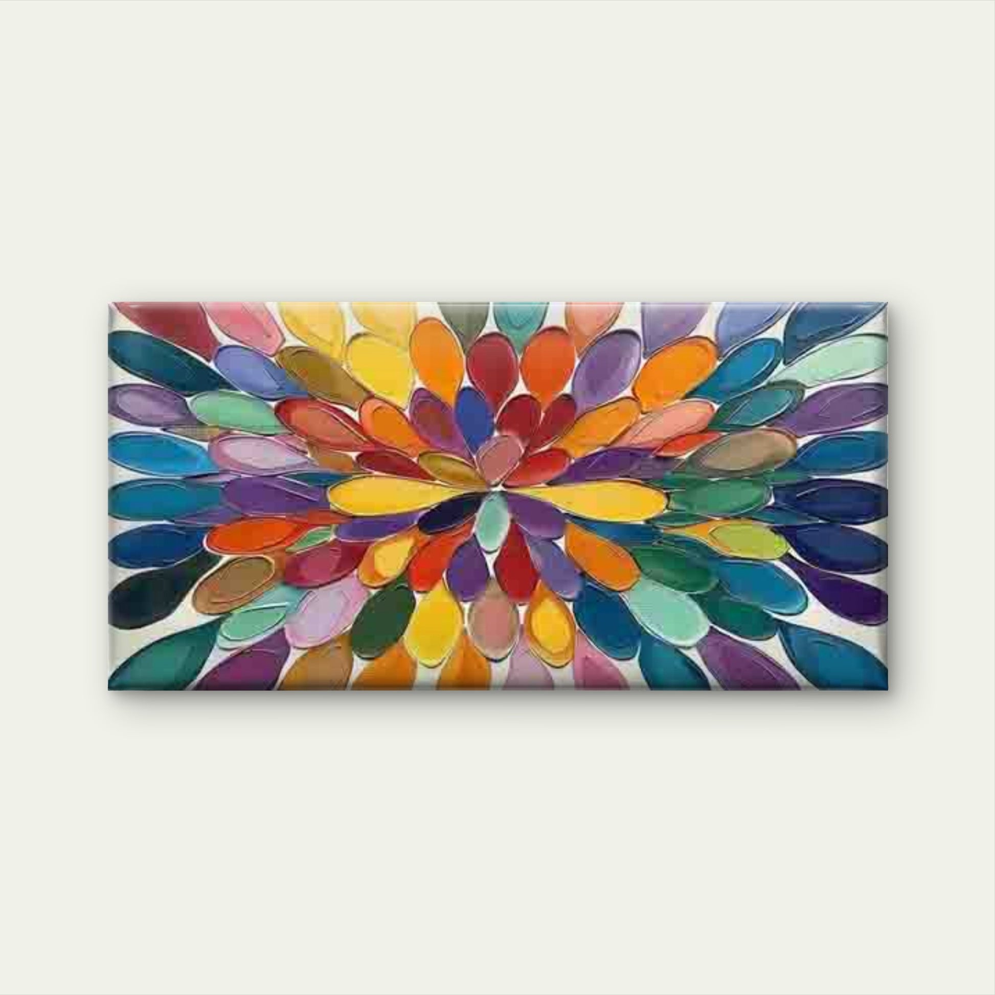 Featuring Abstract Color Splash Wall Art Canvas Office Home Room Framed 120x60cm - Bella Home Decor