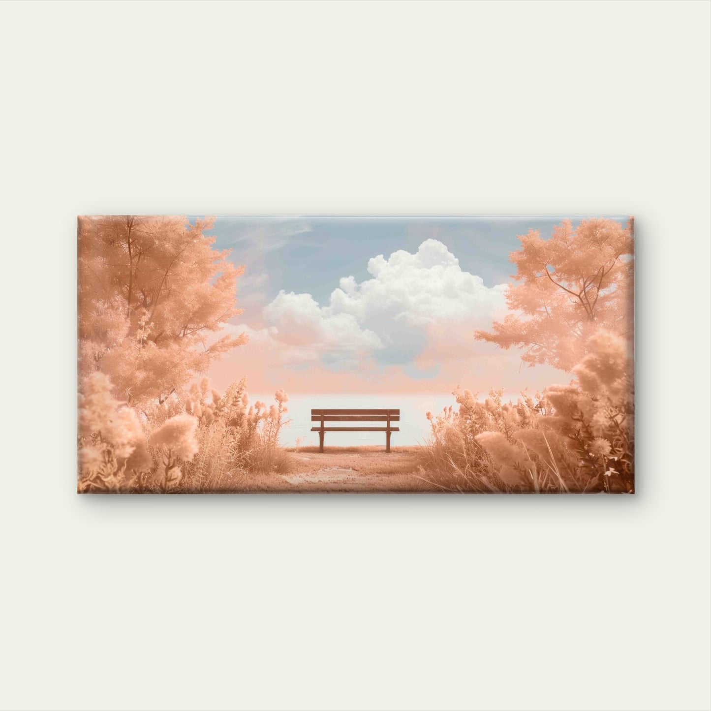 Serene Moment In A Dreamlike Wall Art Canvas Office Home Room Framed 120x60cm - Bella Home Decor