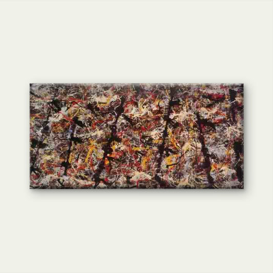 Abstract Colorful Paint Splatte Wall Art Canvas Office Home Room Framed 120x60cm