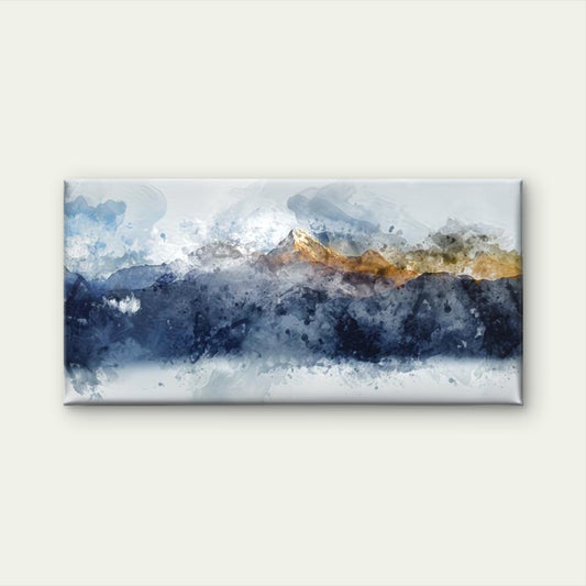 Abstract Mountain Scene Wall Art Canvas Office Home Room Framed 120x60cm