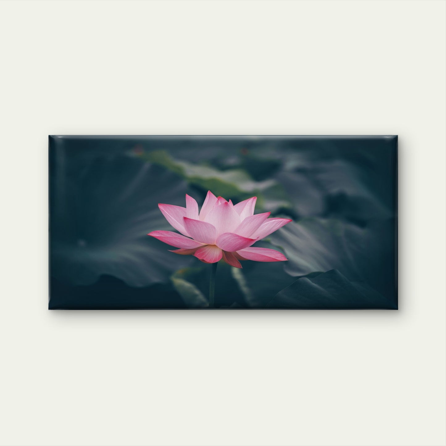 Beautiful Blooming Pink Lotus Wall Art Canvas Office Home Room Framed 120x60cm