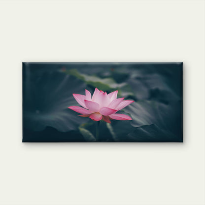 Beautiful Blooming Pink Lotus Wall Art Canvas Office Home Room Framed 120x60cm