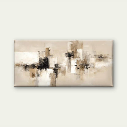 Modern Abstract Geometric Wall Art Canvas Office Home Room Framed 120x60cm - Bella Home Decor