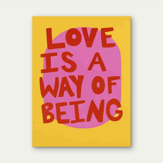 Love Way Being Art 40x60cm Metal Print Ready to Hang