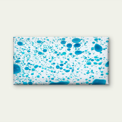 Blue Abstract Oil Bubble Water Wall Art Canvas Office Home Room Framed 120x60cm - Bella Home Decor