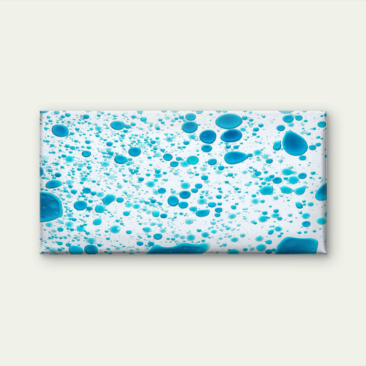 Blue Abstract Oil Bubble Water Wall Art Canvas Office Home Room Framed 120x60cm