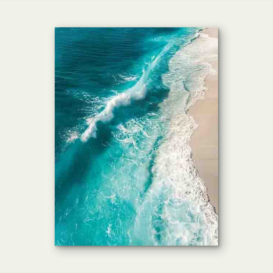 Minimalist Bali Seascape 60x90cm Metal Print Ready to Hang