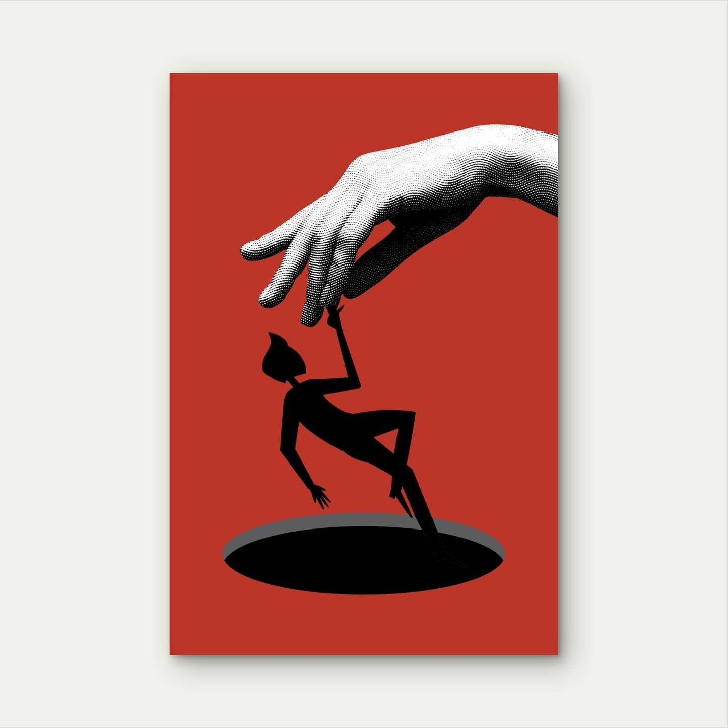 Scarlet Control 60x90cm Metal Print Ready to Hang