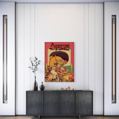 Adventure Time with Finn and Jake 60x90cm Metal Print Ready to Hang - Bella Home Decor