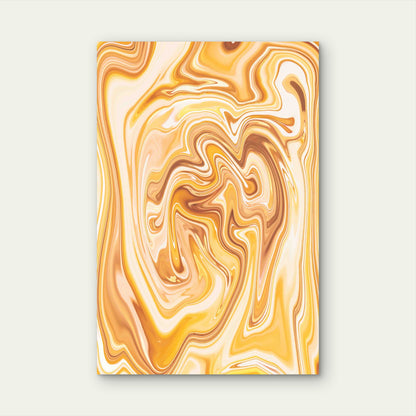 Gold Liquid Paint Marble Background 60x90cm Metal Print Ready to Hang
