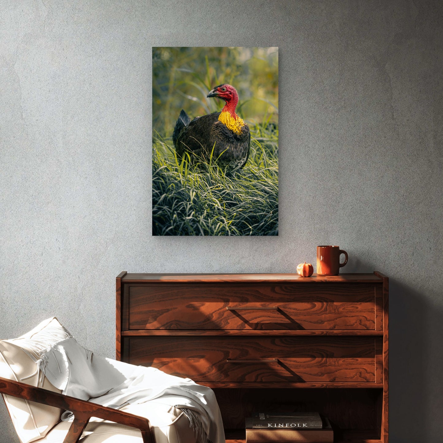 Australian Brushturkey 40x60cm Metal Print Ready to Hang