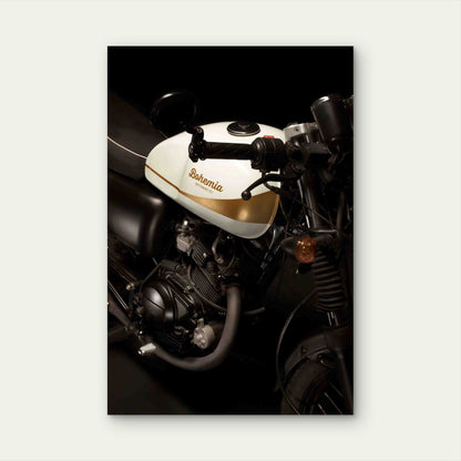 Vintage Motor Bike Metal Print Ready to Hang