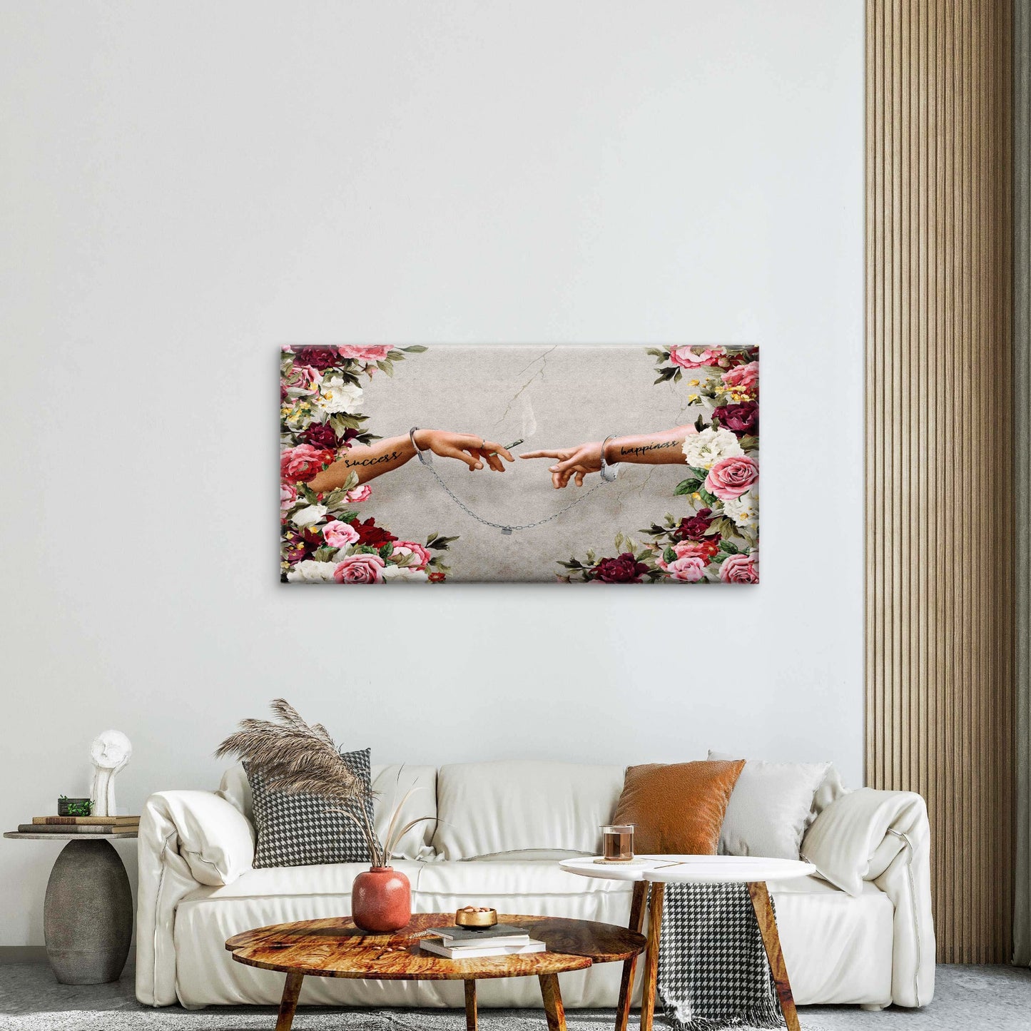 Edgy Renaissance Hand Art Wall Art Canvas Office Home Room Framed 120x60cm