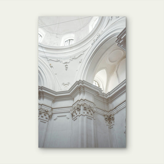Rome Italy Cathedral Dome Architecture 40x60cm Metal Print Ready to Hang