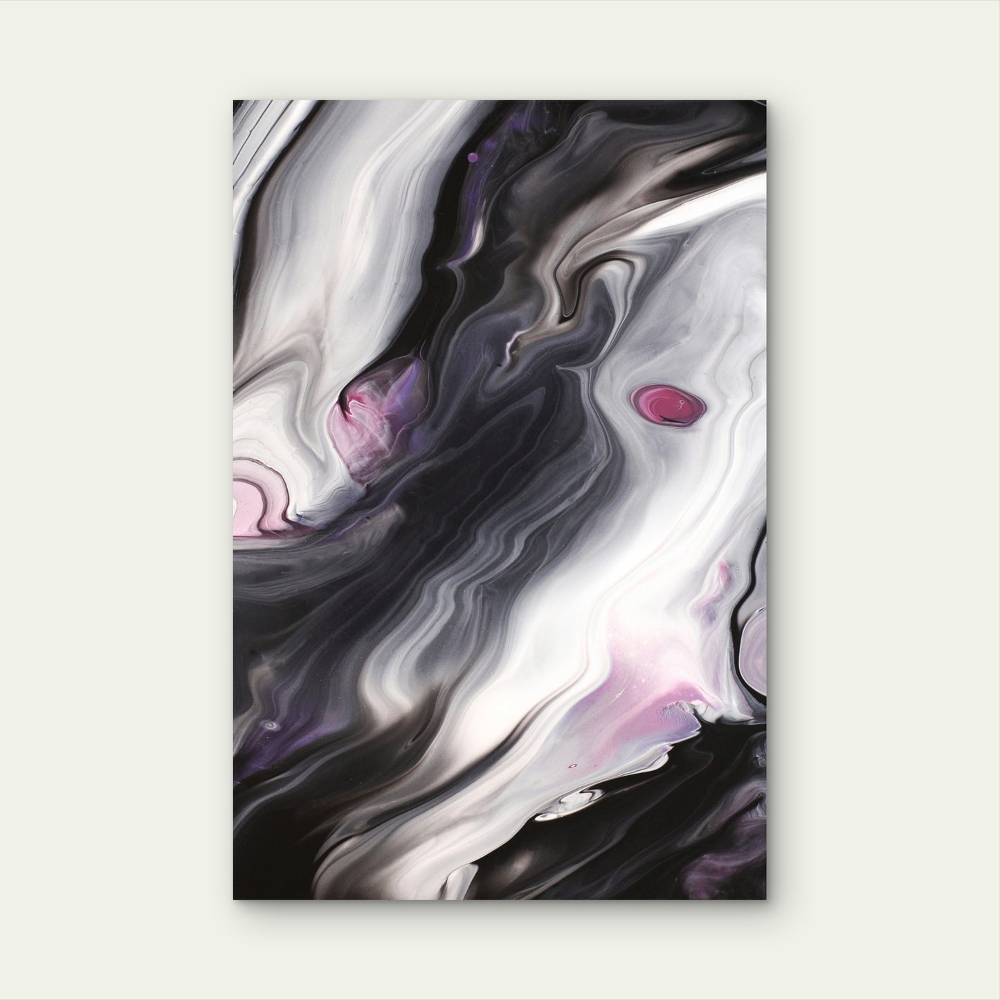 Close-Up of Abstract Marble Texture 40x60cm Metal Print Ready to Hang