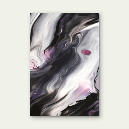 Close-Up of Abstract Marble Texture 60x90cm Metal Print Ready to Hang